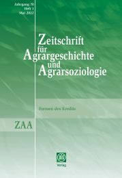 Zeitschrift für Agrargeschichte und Agrarsoziologie 1/2022